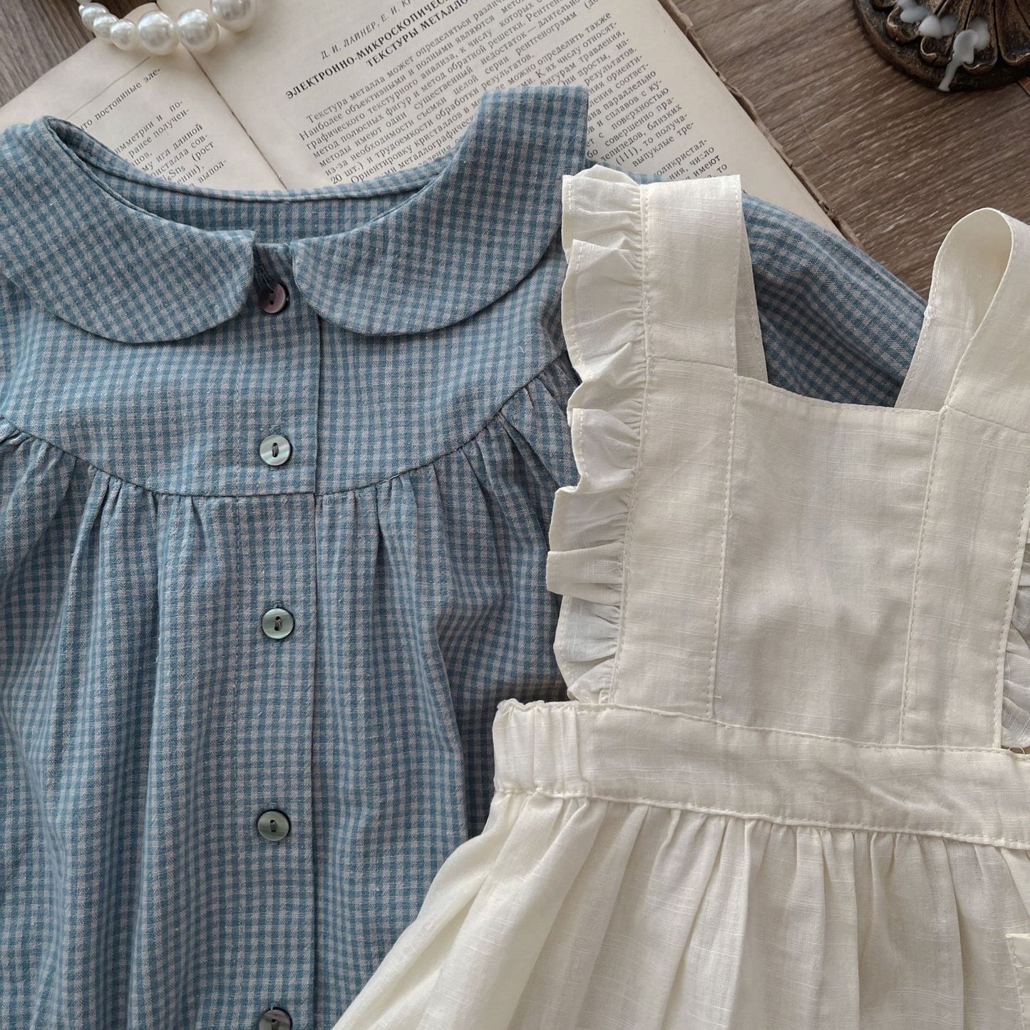 Mapleberry Baby Plaid Set