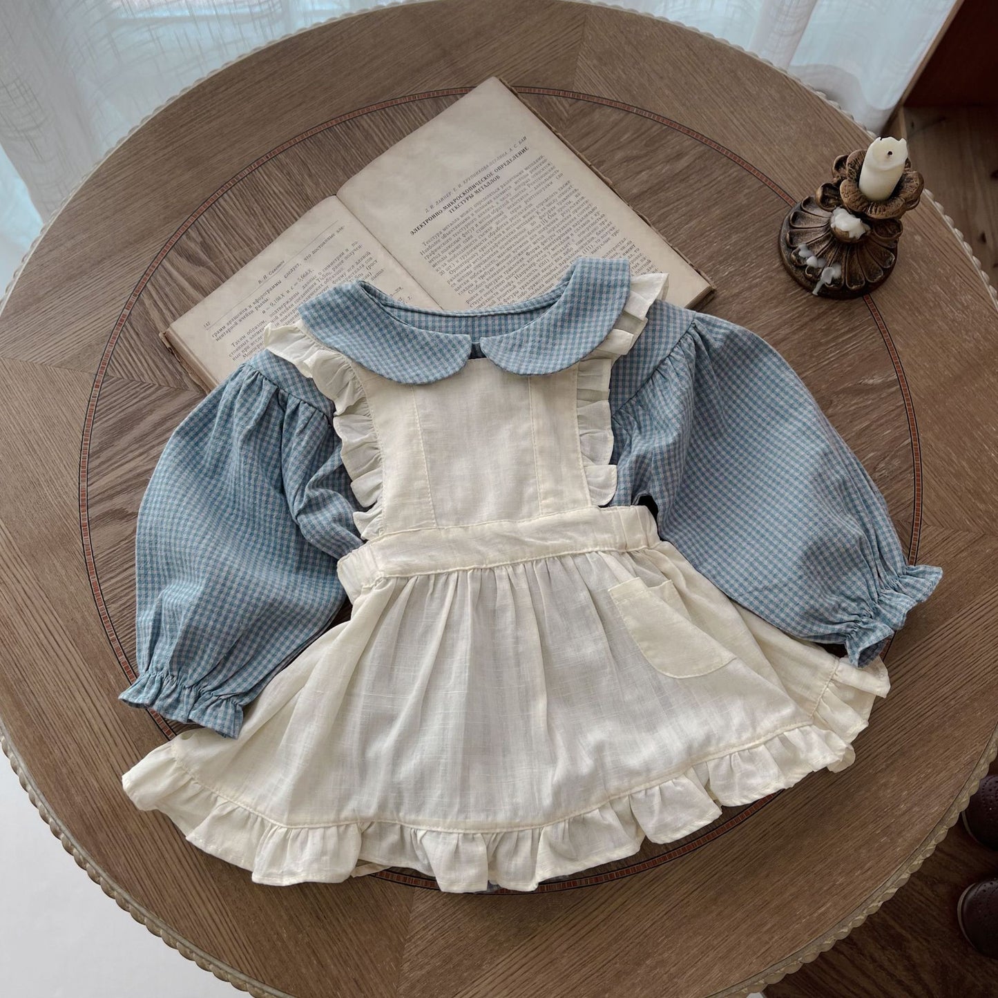 Mapleberry Baby Plaid Set