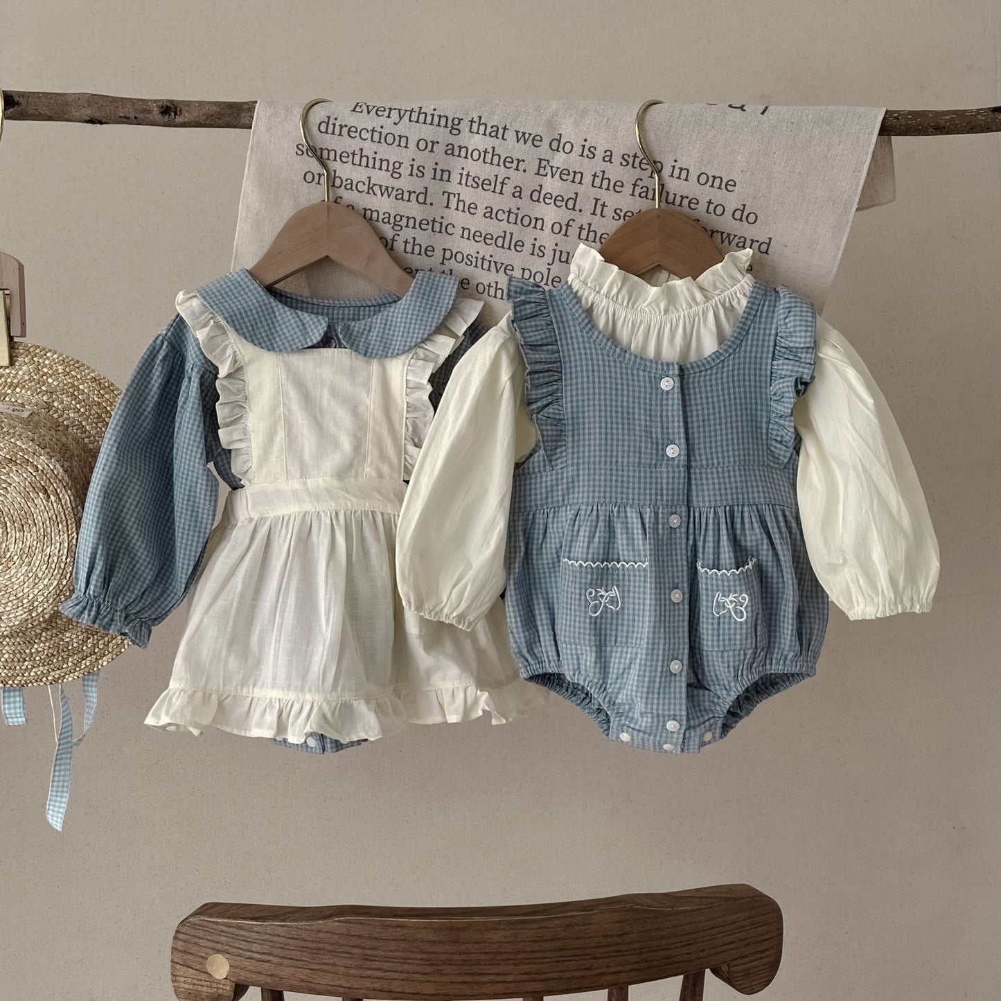 Mapleberry Baby Plaid Set