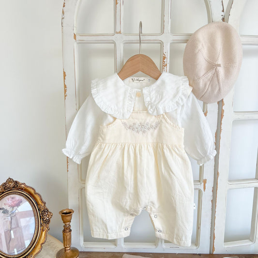 Blossomtrail Suspender Romper
