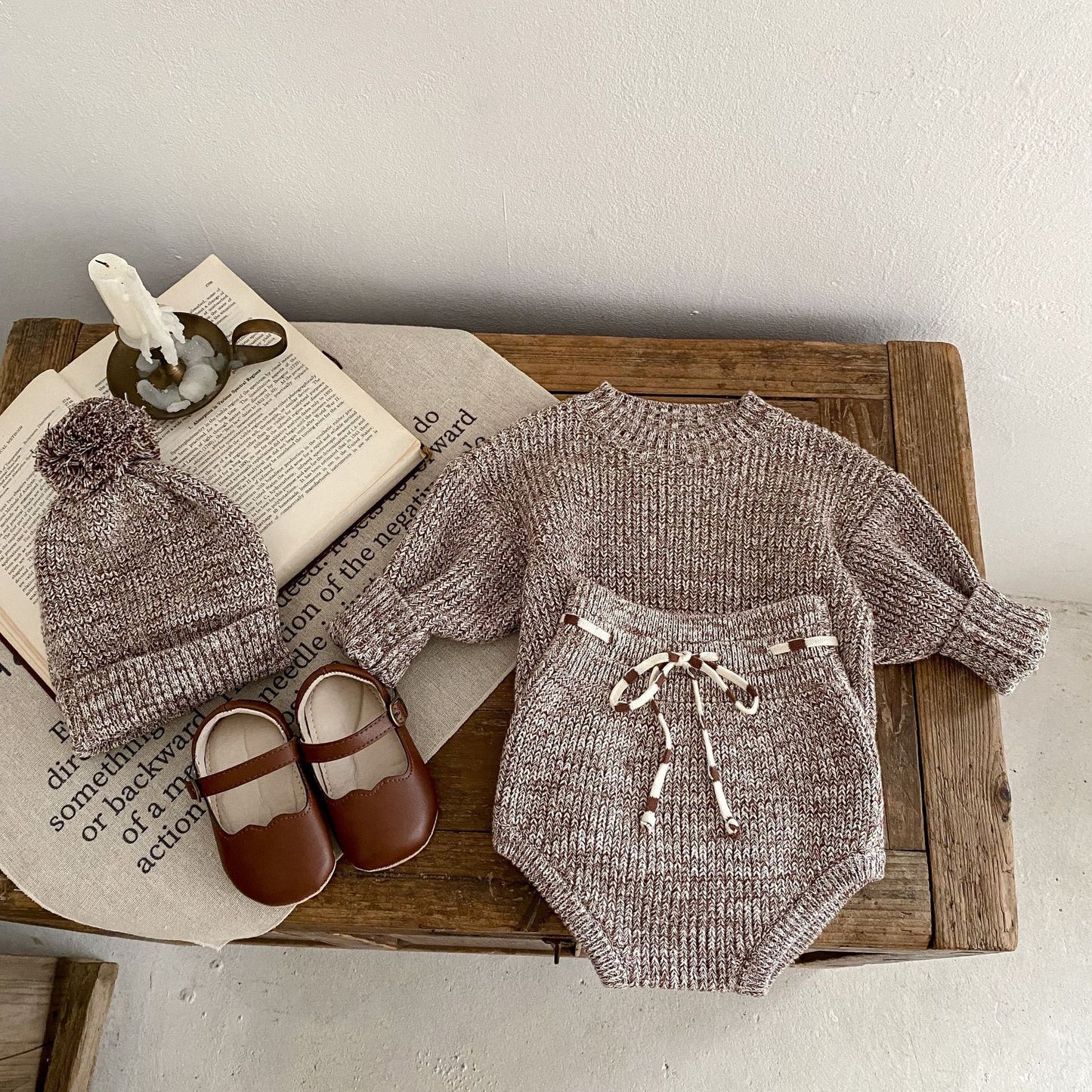 Frostlily Knit 3-Piece Baby Set