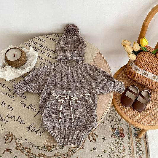 Frostlily Knit 3-Piece Baby Set