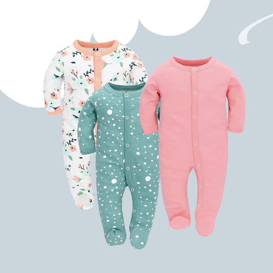 3 Pack Mallowfern Baby Jumpsuit