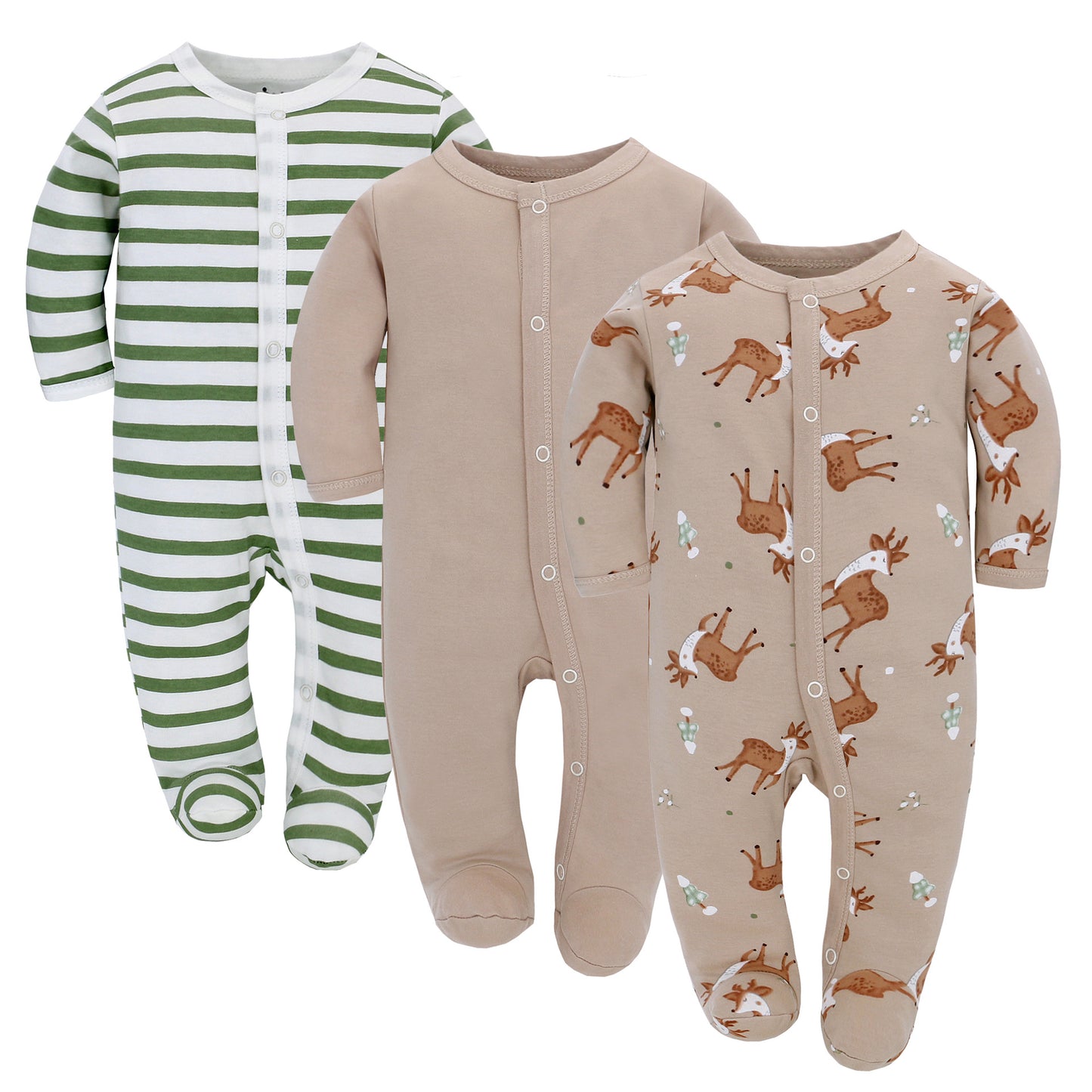 3 Pack Mallowfern Baby Jumpsuit