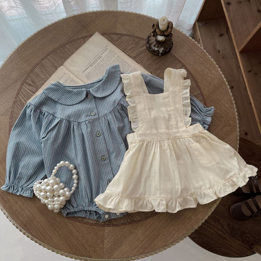 Mapleberry Baby Plaid Set